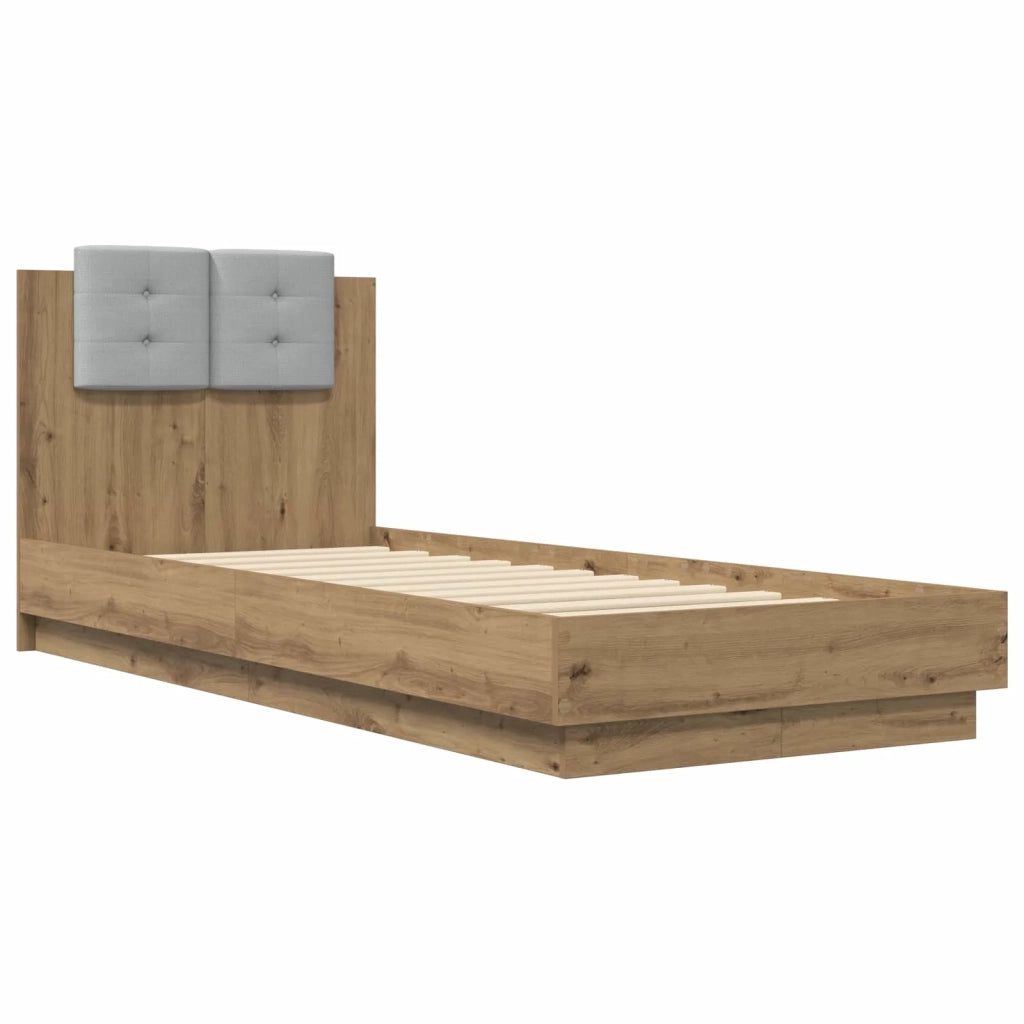 Letto con LED Rovere Artigianale 80 x 200 cm 3429668