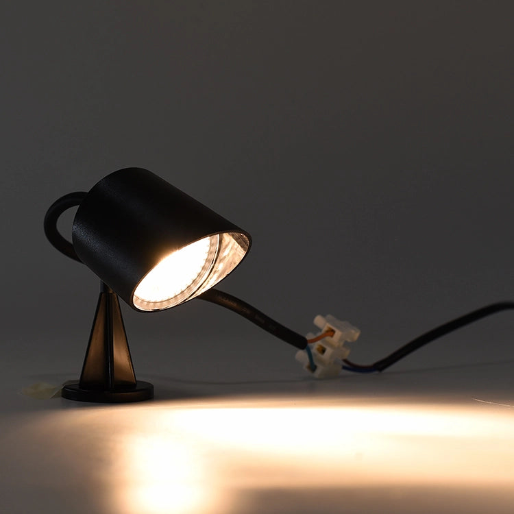 FARETTO LED DA GIARDINO CON PICCHETTO DA TERRA LUCE CALDA 3000K - ALTA EFFICIENZA 7W DESIGN ELEGANTE