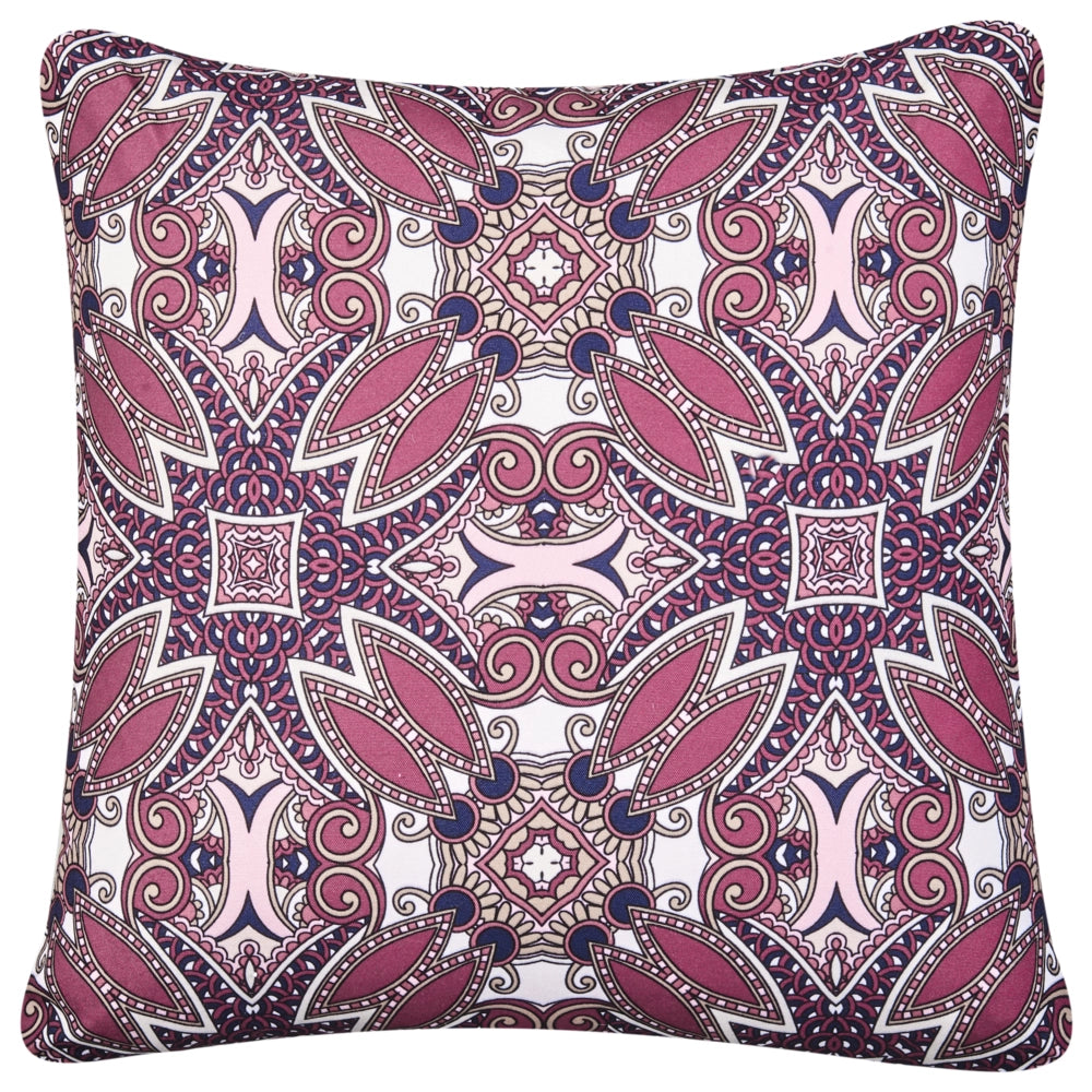 Set di 2 cuscini da giardino per esterni con motivo 45 x 45 cm multicolore Accessorio da giardino