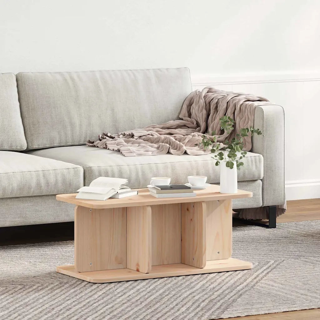 vidaXL Tavolino da salotto Naturale 80 x 39.5 x 33.5 cm