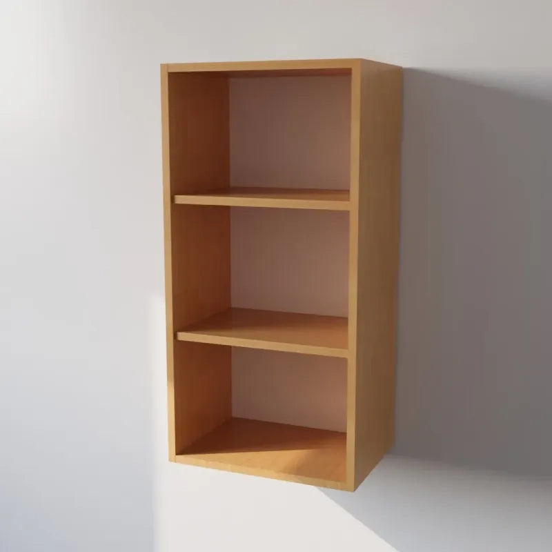 Pensile Cucina  in Legno Nobilitato Faggio, Mobile Alto con 2 Ante, Pensile Componibile Moderno Made in Italy (H90XL60XP33cm)