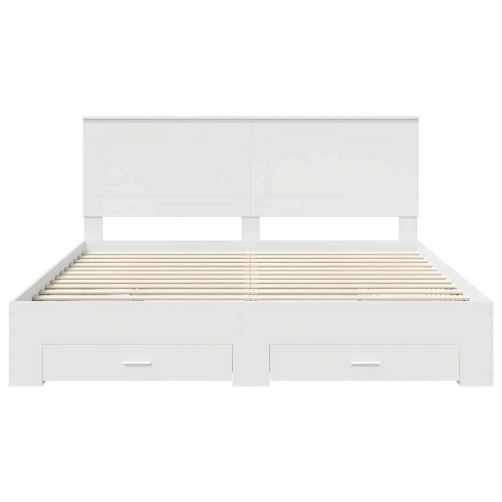 Struttura del letto Bianco 180 x 200 cm Legno multistrato 3409615