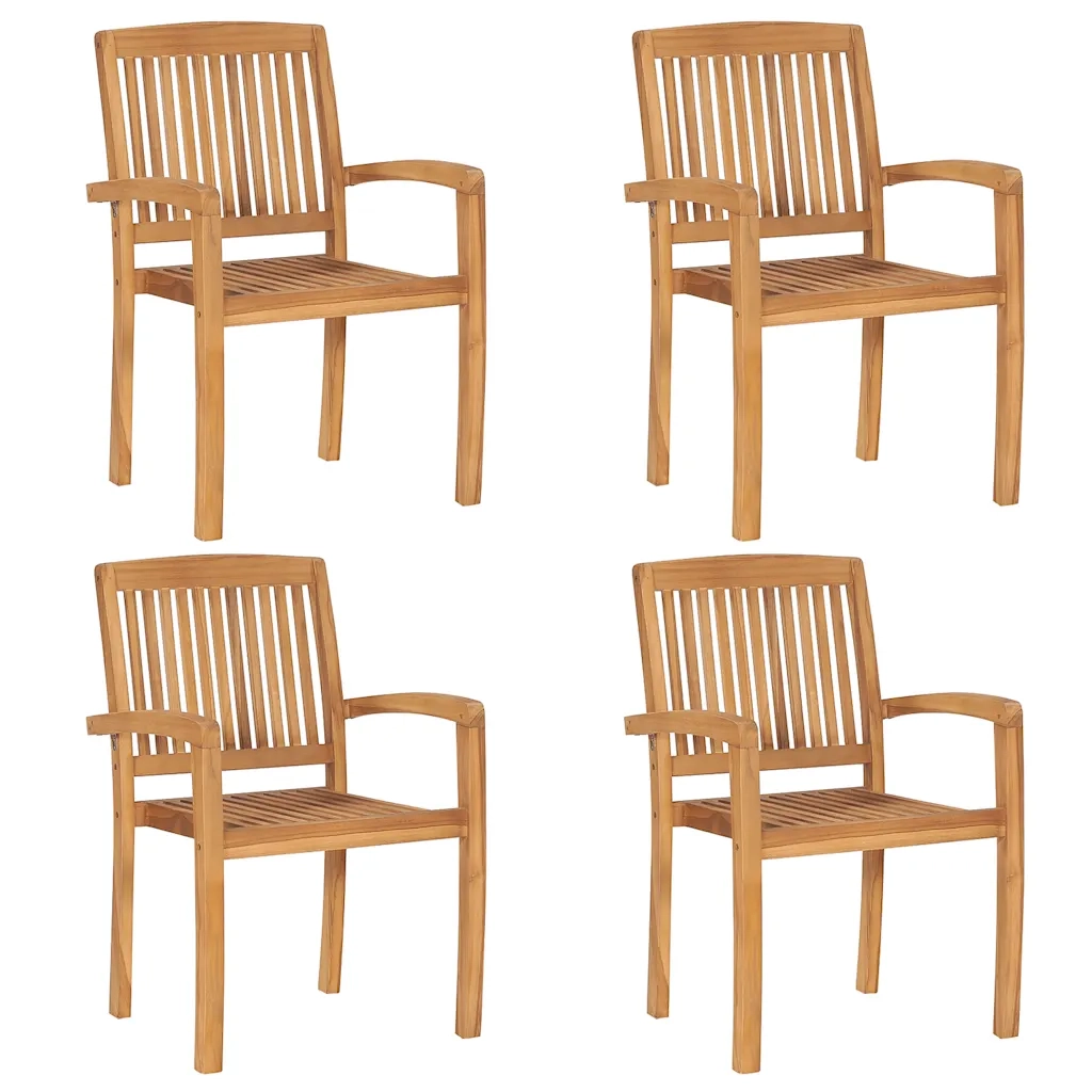 Set da Pranzo per Giardino 5 pz in Legno Massello di Teak 3073201