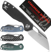 Maniglia di Pescaggio con Maniglia in G10 Antifregamento - Stampa Wharncliffe - D2 Stainles Steel - Handgrip Antislip - Codice FH924 - Modello FH924 - (Nero)