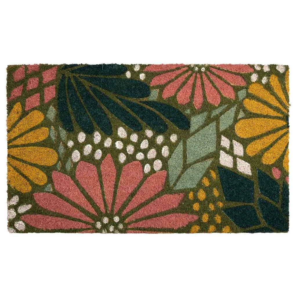 Zerbino in PVC stampato rosa 45x75