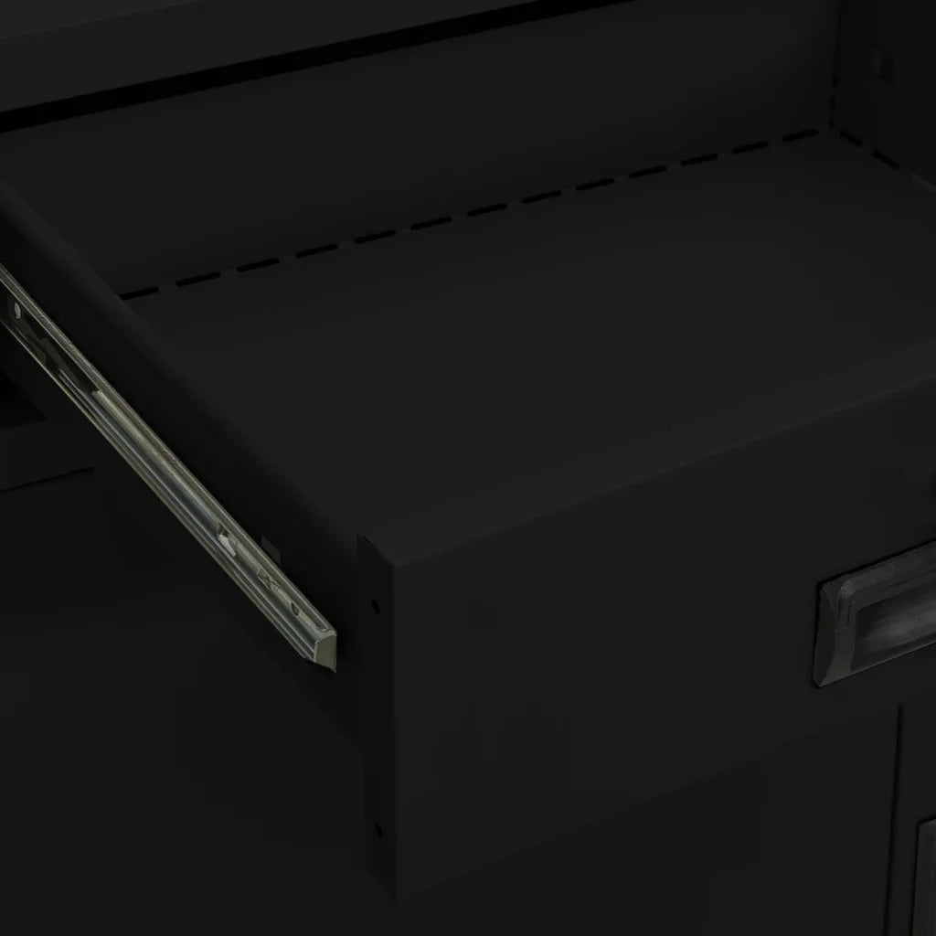 Armadio per Ufficio Nero 90x40x102 cm in Acciaio cod mxl 51704