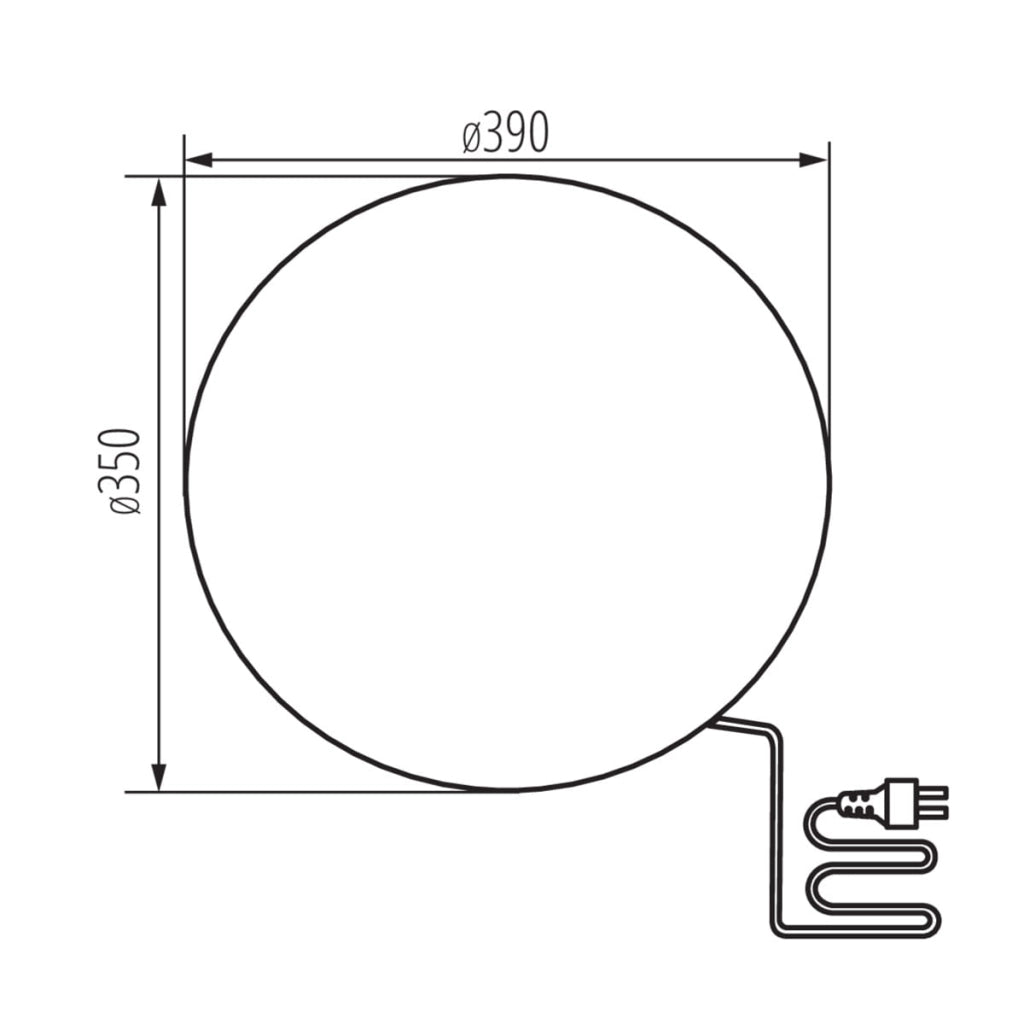 Lampada giardino sfera luminosa Kanlux STONO 35cm IP65