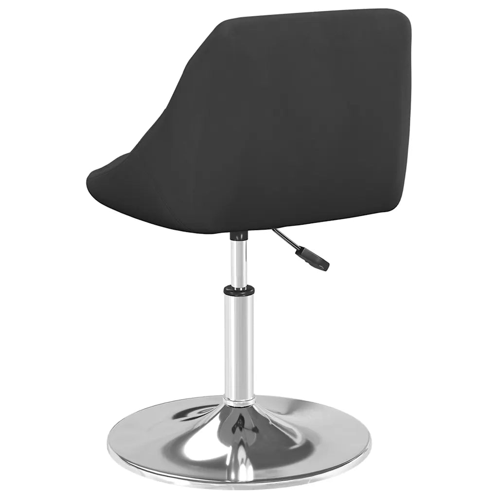 Sedie da Pranzo Girevoli 2 pz Nere in Velluto 335280