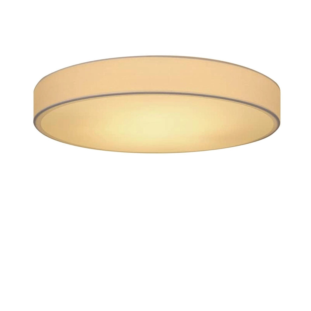 ZMH Lampada da soffitto plafoniera LED moderna paralume rotondo tessuto 30cm