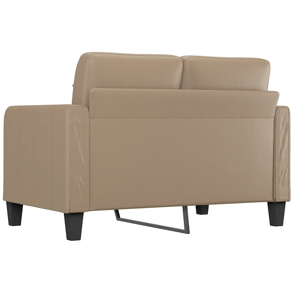 Divano a 2 Posti-Sofa 2 Posti Cappuccino 140 cm in Similpelle 717914