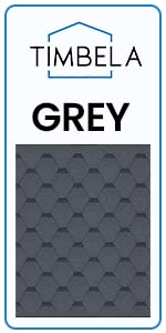 Ufficio in legno da giardino - W233xD222xH233cm - con tegole bituminose - TIMBELA M351FB+H351FBGREY