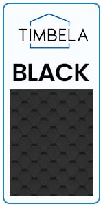 Ufficio in legno da giardino - W233xD222xH233cm - con tegole bituminose - TIMBELA M351FB+H351FBBLACK