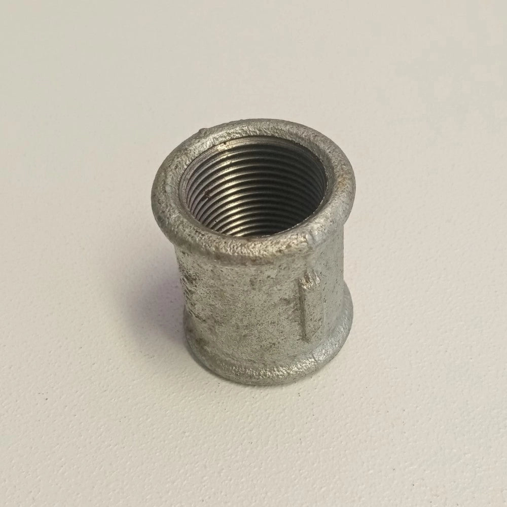 Raccordo ff 1/2'' - 2pz manicotto giunzione di ghisa zincata malleabile