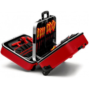 Knipex 98 99 15 cassetta per attrezzi Nero, Rosso Acrilonitrile butadiene stirene (ABS), Alluminio