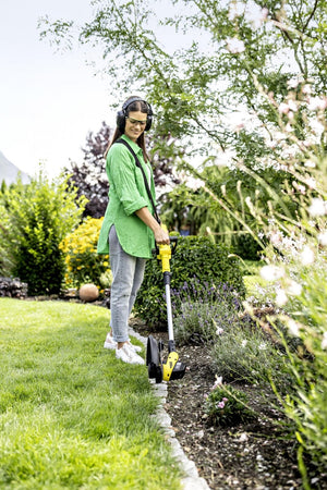 Kärcher LTR 3-18 DUAL BATTERY SET 30 cm Batteria Nero, Acciaio inox, Giallo