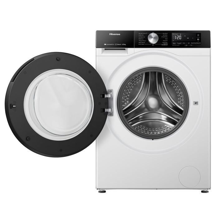 Hisense WD3S8043BW3 lavasciuga Libera installazione Caricamento frontale Bianco D