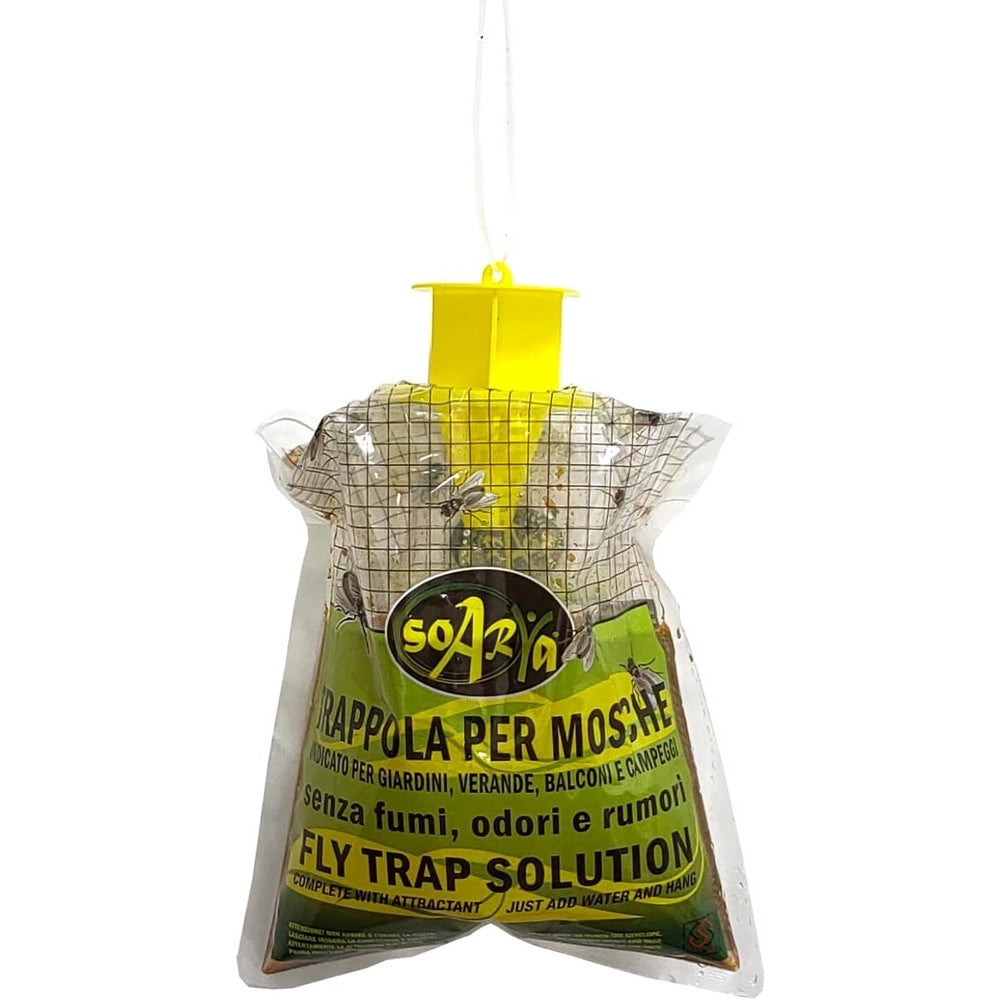 Trade Shop - Set 12pz Trappola Per Mosche Insetti Con Esca Naturale Ecologica Sicura Umani Animali 639719a -