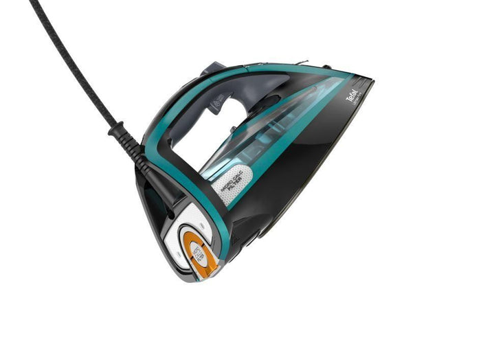 Tefal Ultimate Pure FV9844 Ferro da stiro a secco e a vapore Piastra Durilium Autoclean 3200 W Nero, Blu