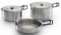 Campingaz 2197184 set di stoviglie da camping Acciaio inox