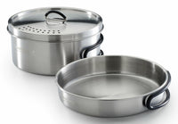 Campingaz Topf-Set Trekking Kit 3-teilig edelstahl 1 Topf+ 1 Deckel+ 1 set di stoviglie da camping Acciaio inox