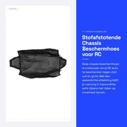 Chassis Stoffa-Resistente Copertura - Copertura Impermeabile - Protezione per Auto RC - Copertura Ventilata - Facile da Utilizzare - Disegno a Reticolo Nero - Stoffa-Protettiva