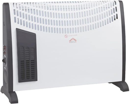 DCG Eltronic TC20T stufetta elettrica Nero, Bianco 2000 W