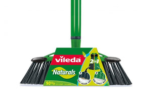 Vileda Scopa 2in1 Naturals con Manico 1pz