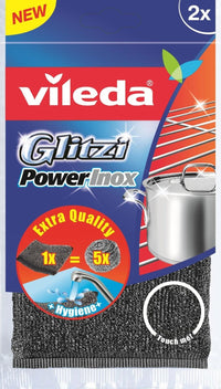 Vileda Spugna Glitzi Power Inox