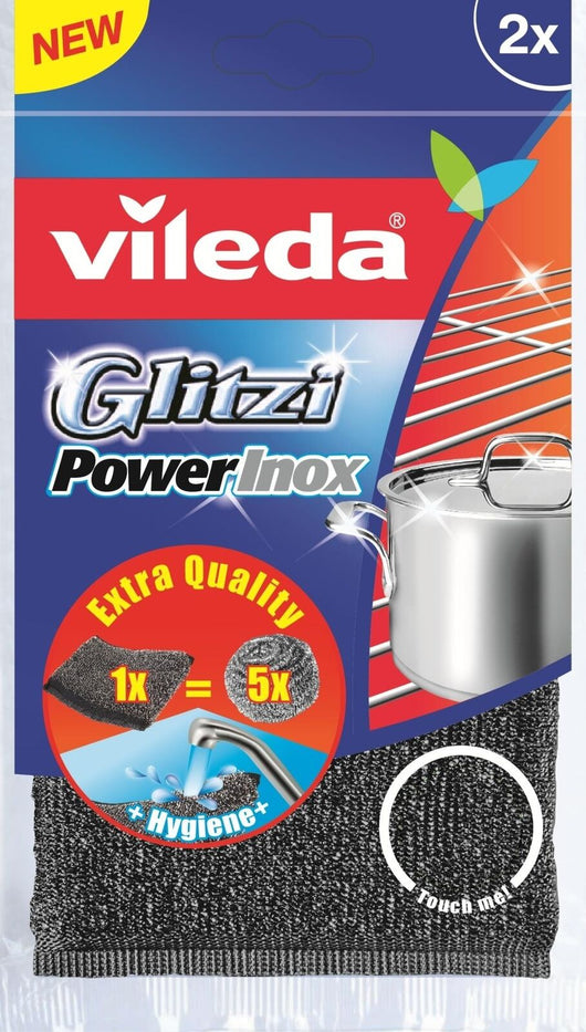 Vileda Spugna Glitzi Power Inox