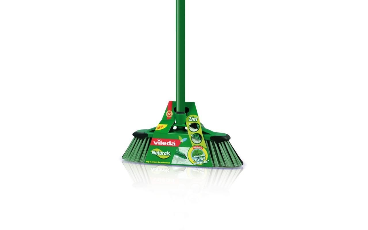 Vileda Scopa 2in1 Naturals con Manico 1pz