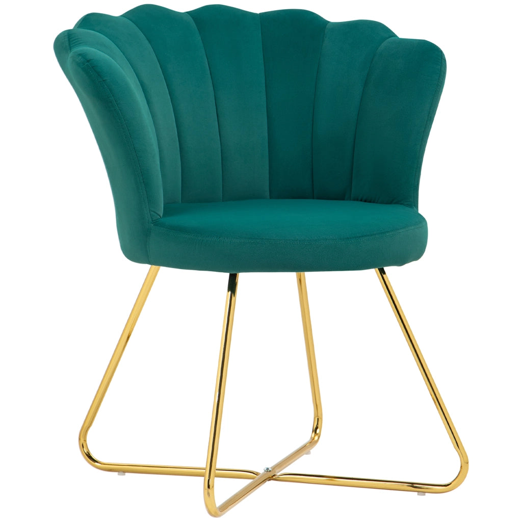 Poltrona relax in velluto ¨C zephmum ¨C verde scuro 69x64x80 cm