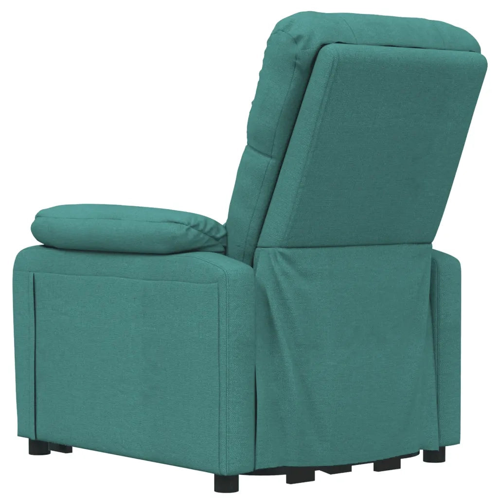 Poltrona Elettrica Massaggiante Reclinabile Verde Scuro Tessuto cod mxl 32502