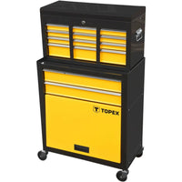 Topex 79r500 carrello portautens nsili, 2 cassetti, scaffale larg