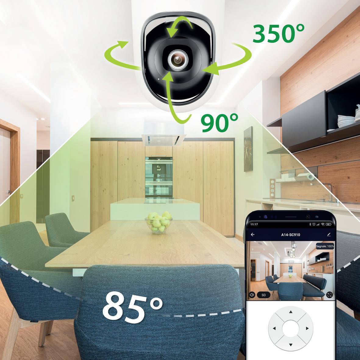 Atlantis Land A14-SC915 telecamera di sorveglianza Tower Telecamera di sicurezza IP Interno Soffitto/Scrivania