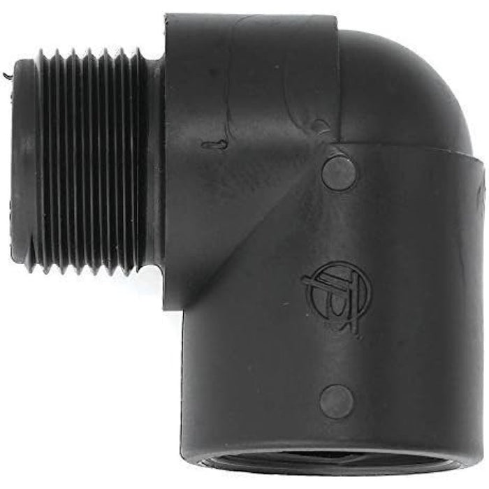 Curva angolo 90 1/2 filettatura esterna x 1/2 filettatura in