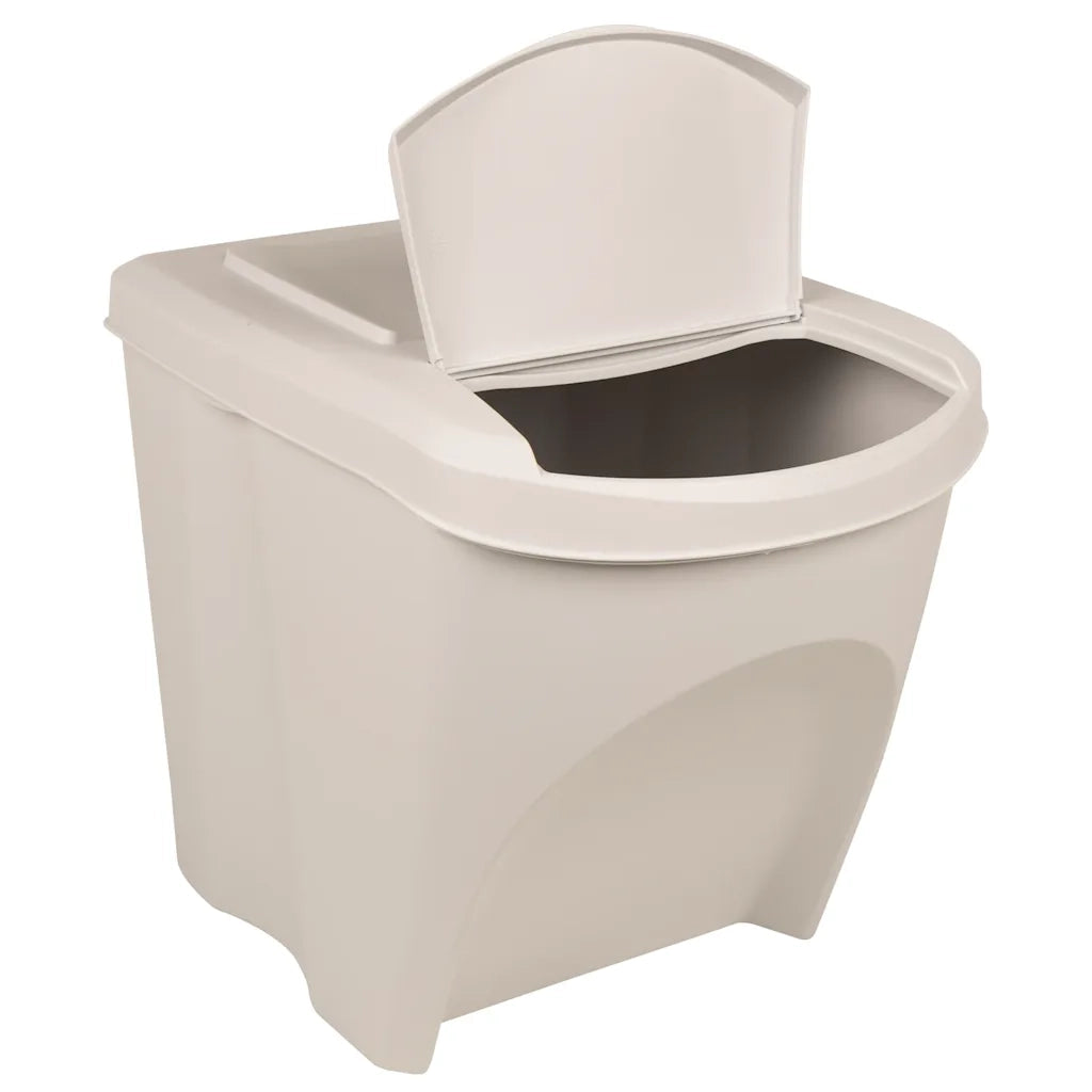 Contenitori Impilabili per Rifiuti 3pz Bianco 75L Polipropilene 152199