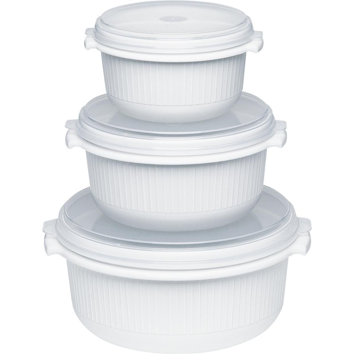 EMSA 459061200 recipiente per cibo Bianco 3 pz