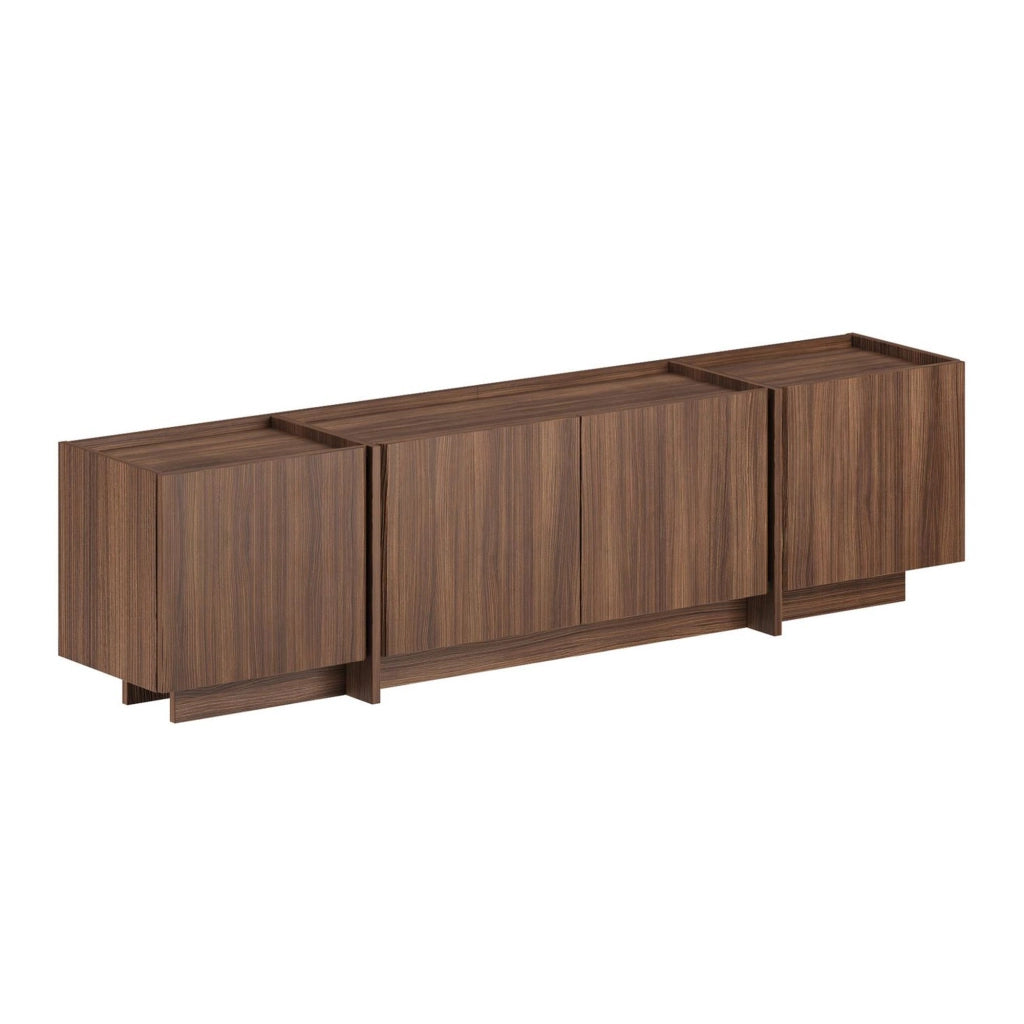 Porta TV in legno "Lowen" - 180 x 35 x 46 cm - Noce Milano