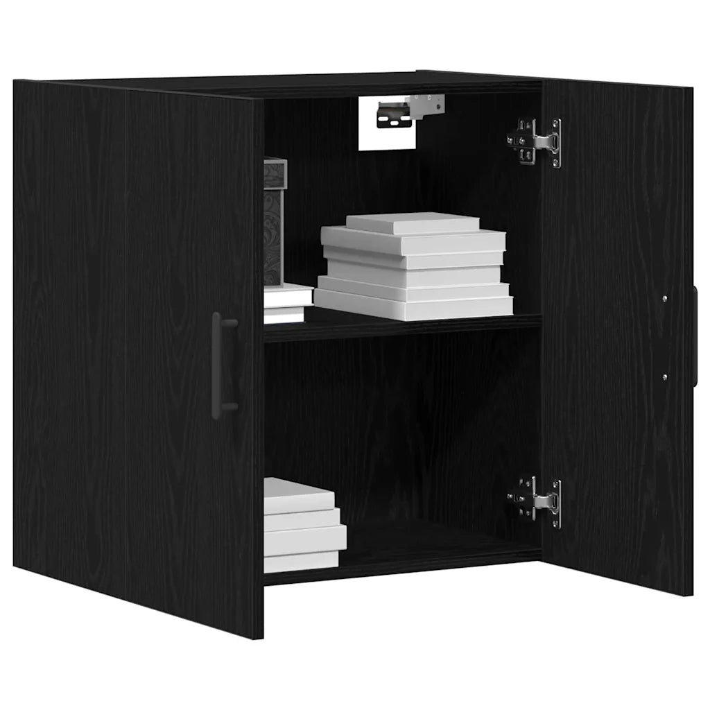 Mobile a muro 60 x 31 x 60 cm Legno ingegnerizzato Rovere Nero 862945