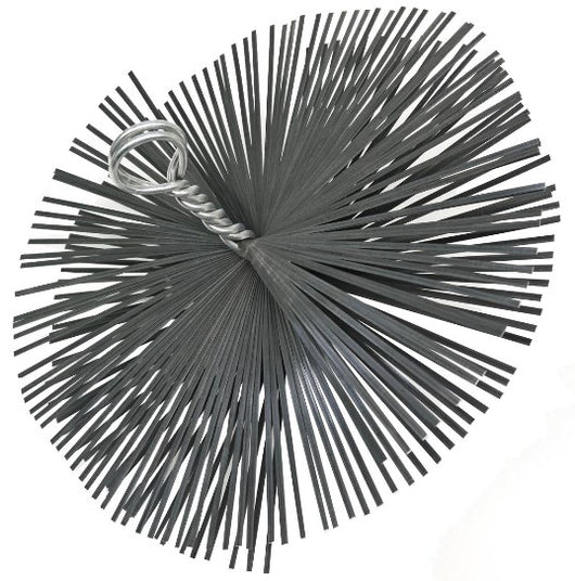 SCOVOLO TONDO X CAMINI ACCIAIO DIAM.MM.350