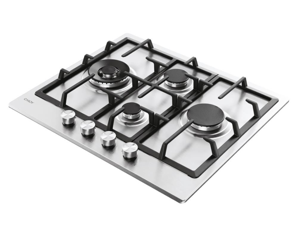 Candy Moderna CHG6D4WTX Acciaio inox Da incasso 59.5 cm Gas 4 Fornello(i)