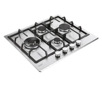 Candy Moderna CHG6D4WTX Acciaio inox Da incasso 59.5 cm Gas 4 Fornello(i)