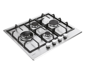 Candy Moderna CHG6D4WTX Acciaio inox Da incasso 59.5 cm Gas 4 Fornello(i)