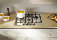 Candy Moderna CHG6D4WTX Acciaio inox Da incasso 59.5 cm Gas 4 Fornello(i)