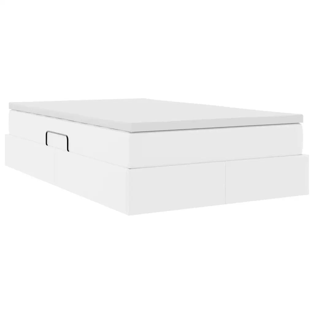 Letto con contenitore e materasso Bianco 120 x 200 cm 3370159