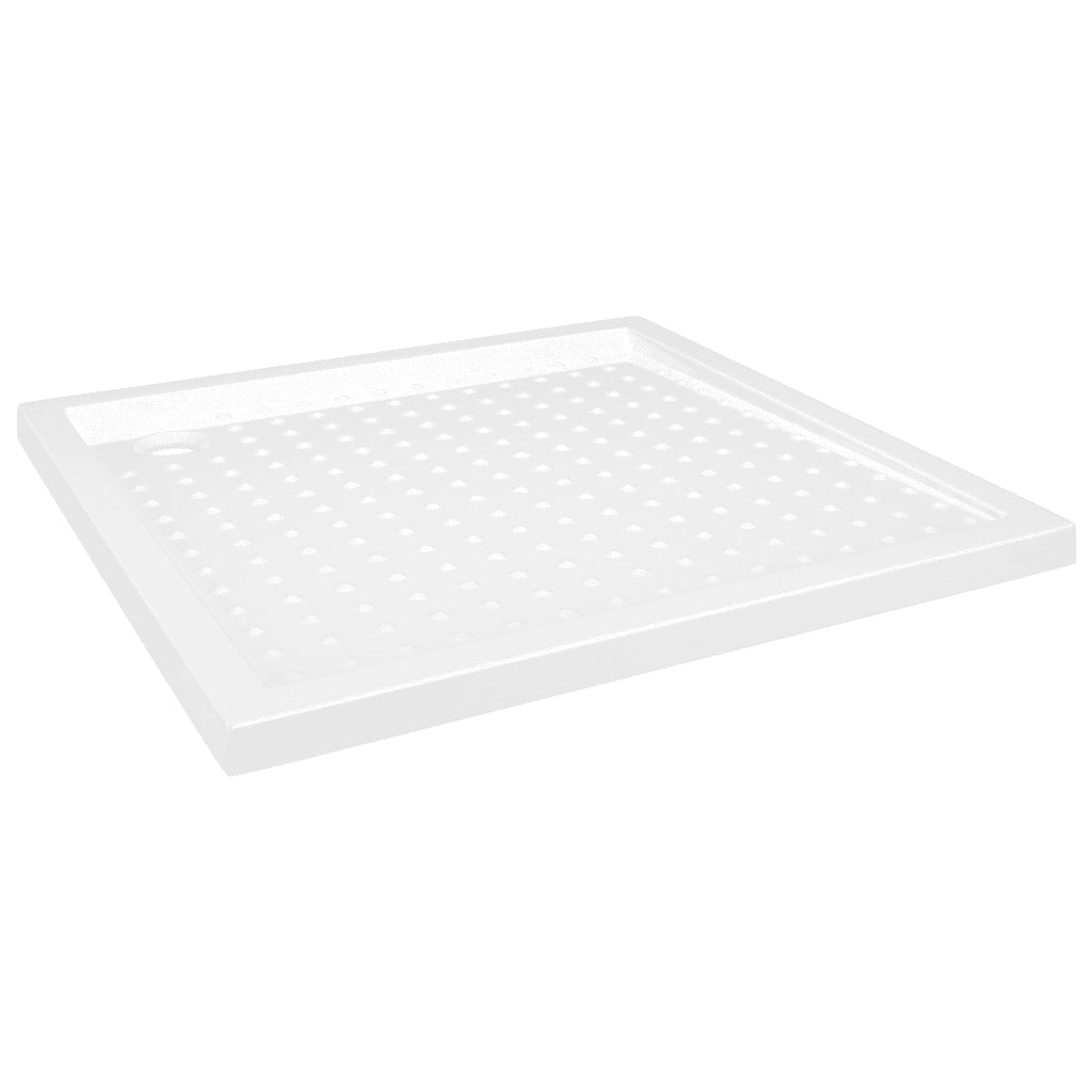 Piatto Doccia con Superficie Puntinata Bianco 90x90x4 cm in ABS