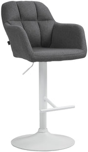Barhocker Natoma Stoff weiЯ