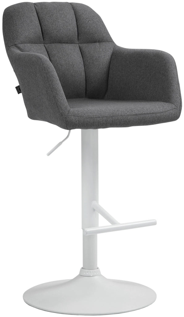 Barhocker Natoma Stoff weiЯ