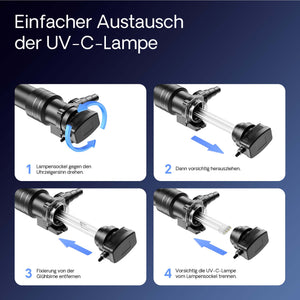 CUV-636 Chiarificatore acqua per laghetti 36W Sterilizzatore UVC