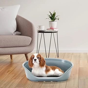 LETTINO PER ANIMALI 'SIESTA DELUXE' N.6 - cm 70,5 x 52 x h.23,5 / dark grey  - FERPLAST
